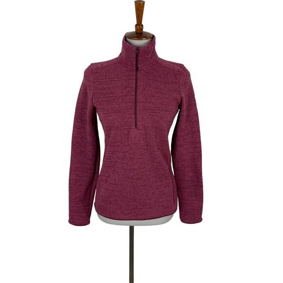 Under Armour Half Zip Fleece XS Pink Lined ColdGear Athletic Warm - Picture 1 of 6